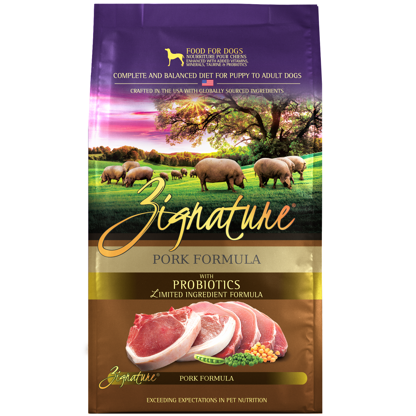 Zignature Pork Formula Dog Food 4 lb