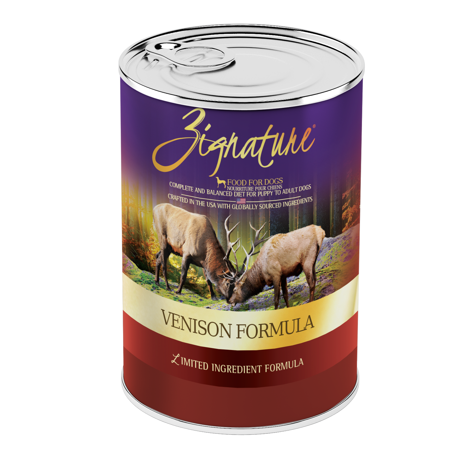 Zignature Venison Formula Dog Food 12/13 oz