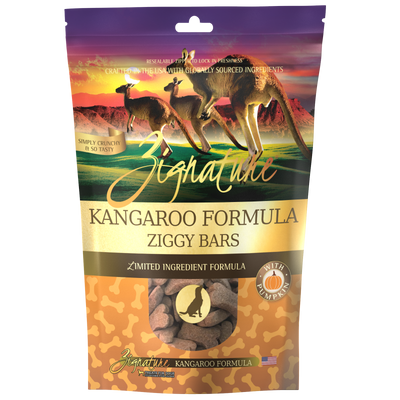 Zignature Kangaroo Formula Biscuit Treats for Dog 12 oz 