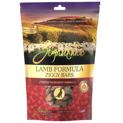 Zignature Lamb Formula Biscuit Treats for Dog 12 oz 