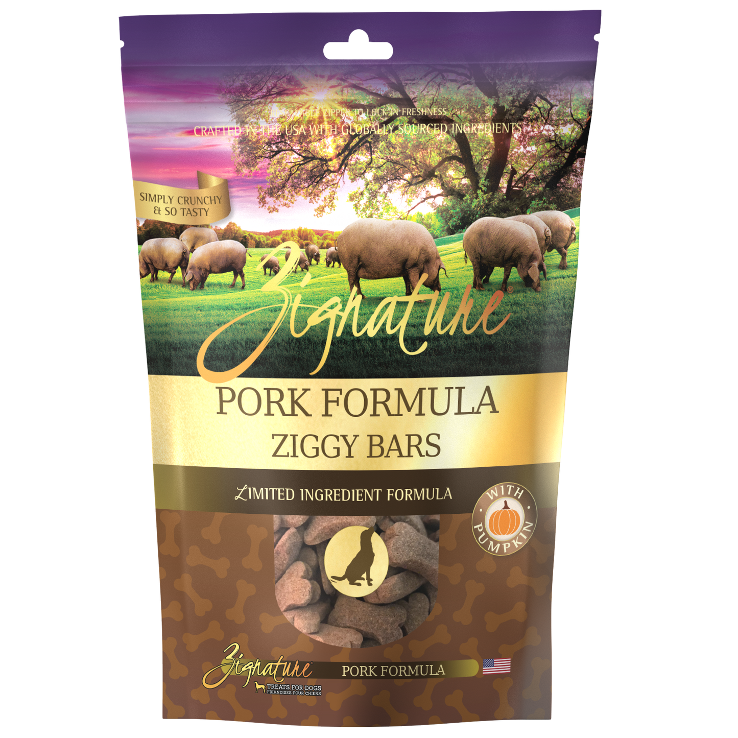 Zignature Pork Formula Biscuit Treats for Dog 12 oz 