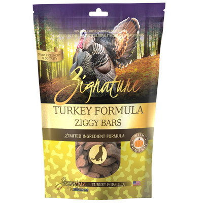 Zignature Turkey Formula Biscuit Treats for Dog 12 oz 