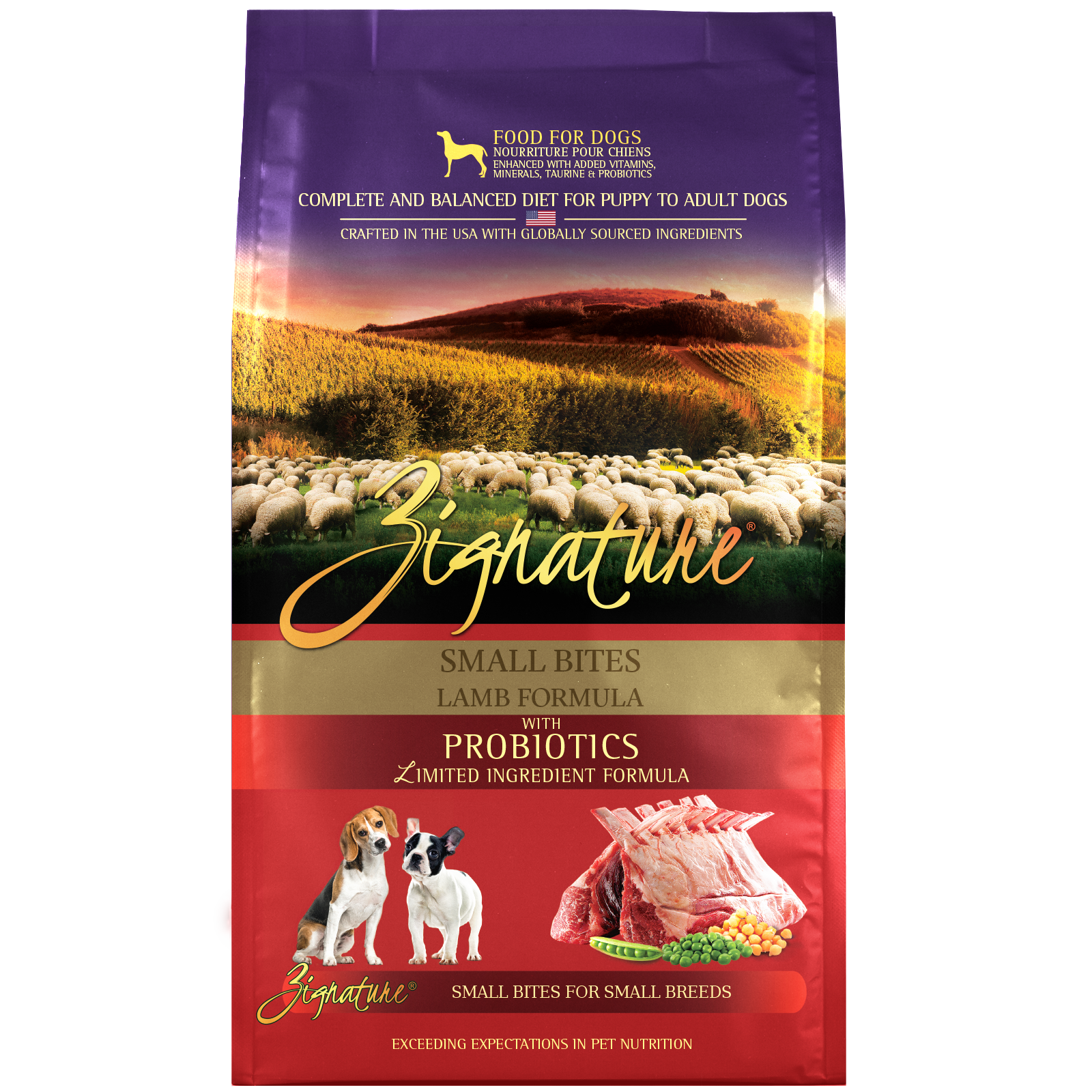 Zignature Lamb Formula Small Bites Dry Dog Food 4 lb