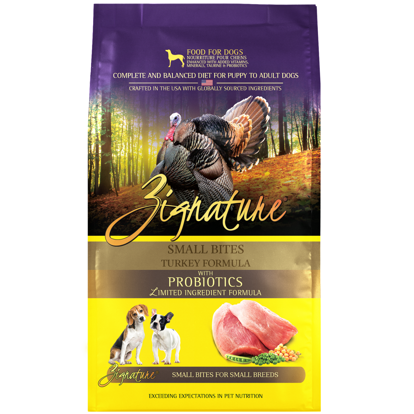 Zignature Turkey Formula Small Bites Dry Dog Food 4 lb