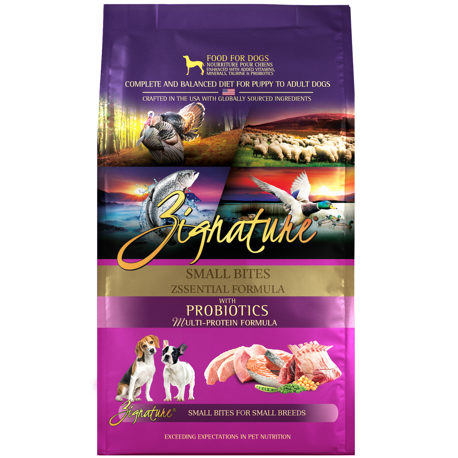Zignature Zssential Formula Small Bites Dry Dog Food 4 lb