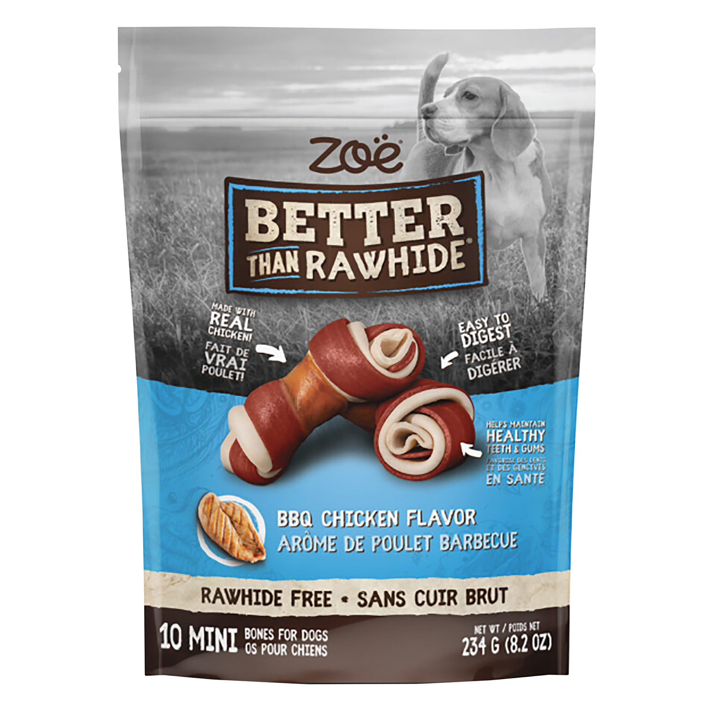 Zoe Better than Rawhide Chicken Mini 10pk (DD) 92008