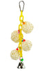 A & E Cages 4 Vine Balls on Chain with Bell Bird Toy