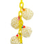 A & E Cages 4 Vine Balls on Chain with Bell Bird Toy