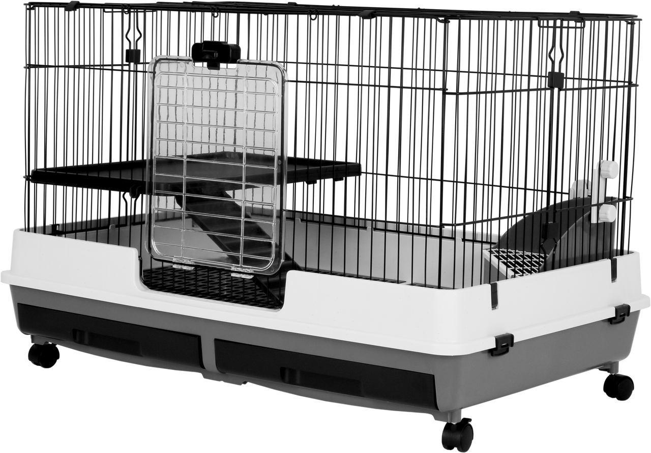 A & E Cages Deluxe Small Animal Cage 2-Level 32 inches X 21 inches X 26 inches