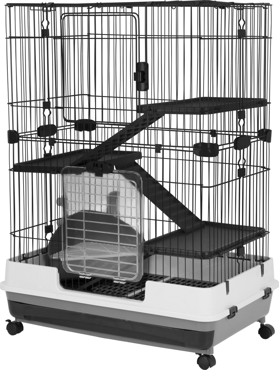 A & E Cages Deluxe Small Animal Cage 4-Level 32 inches X 21 inches X 41 inches