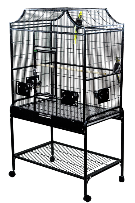 A & E Cages Elegant Style Flight Bird Cage Black 32in X 21in