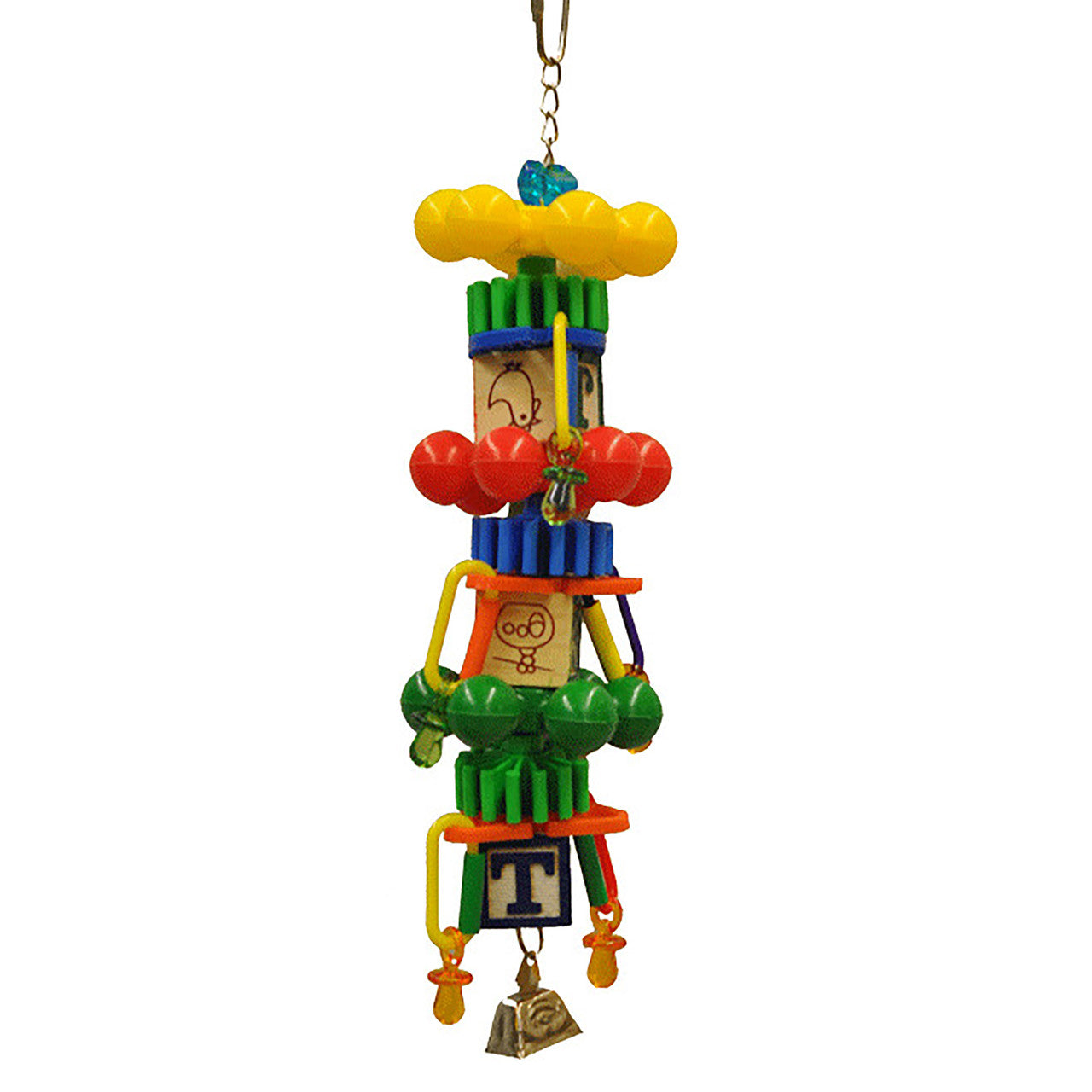 A & E Cages Happy Beaks Spin Tower Bird Toy One Size