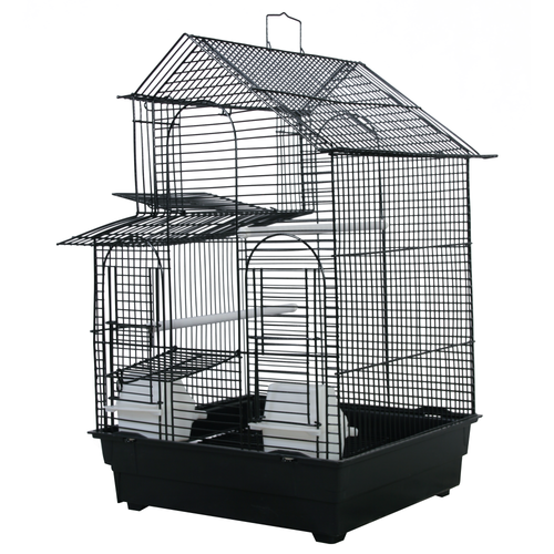 A & E Cages House Top Bird Cage in Retail Box 16 Inches X 14
