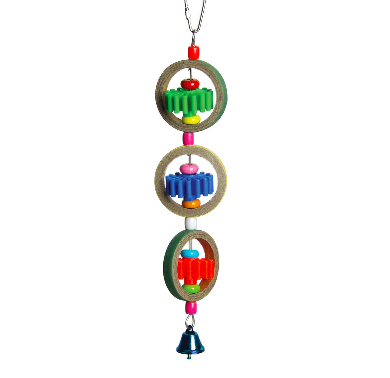 A & E Cages Made in America Gears and Rings Bird Toy