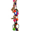 A & E Cages Plastic Chain with Leather and Ball Bird Toy