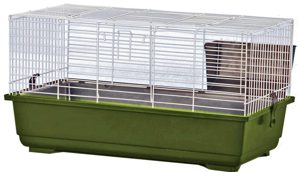 A & E Cages Rabbit Cage Green 24 inches X 13 inches X 13 inches