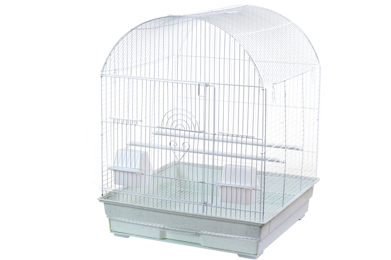 A & E Cages Round Top Bird Cage in Retail Box