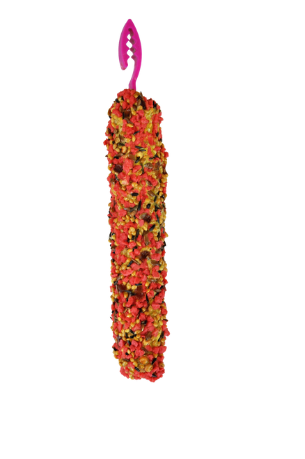 A & E Cages Smakers Snack Strawberry Treat Stick Display for Parakeets 12 Count - Bird