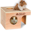 A & E Cages Small Animal Hut Guinea Pig Wood 10 inches X 8 3/8 7 - Small - Pet