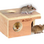 A & E Cages Small Animal Hut Mouse Wood 5 1/4 inches X 3 7/8 - Small - Pet