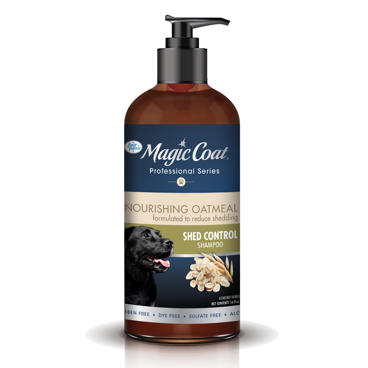 Four Paws Magic Coat Professional Series Nourishing Oatmeal Shed Control Dog Shampoo Almond Vanilla 16 oz (1 ct) 045663976040