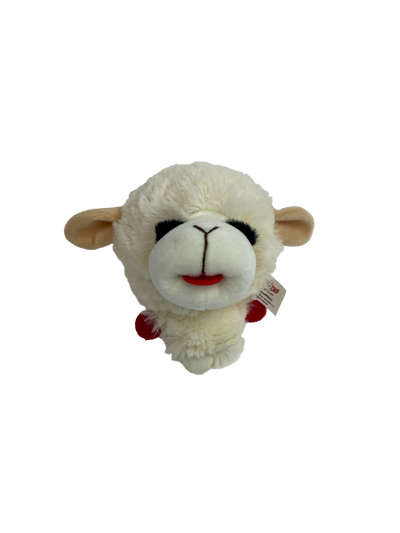 Multipet Lamb Chop Knobby Noggins Dog Toy 5 in 784369487008