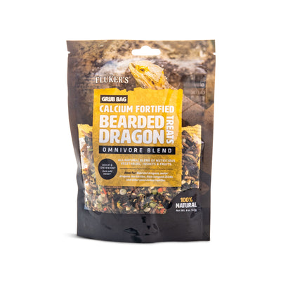 Fluker's Grub Bag Bearded Dragon Omnivore Blend Treats 4 oz 091197720345