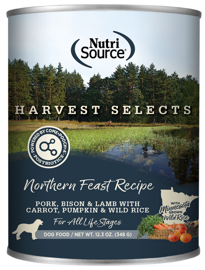 NutriSource Harvest Selects Canned Dog Food Northern Feast 12ea/12.3 oz 073893020417