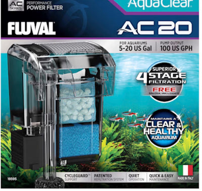 Fluval AC 20 aquarium power filter packaging