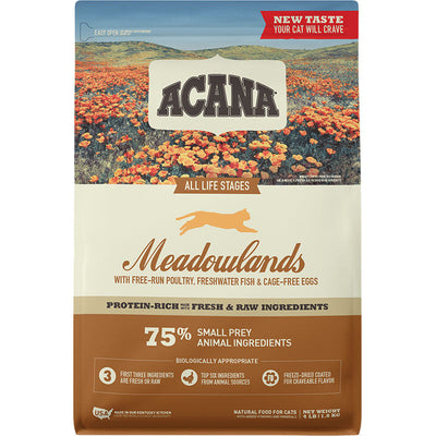 Acana Cat Grain Free Meadowland 4lb 064992684044