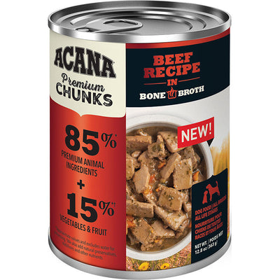 Acana Dog Grain Free Chunks Beef 12.8oz 064992716097