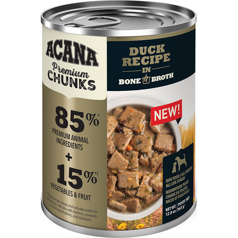 Acana Dog Grain Free Chunks Duck 12.8oz 064992716066