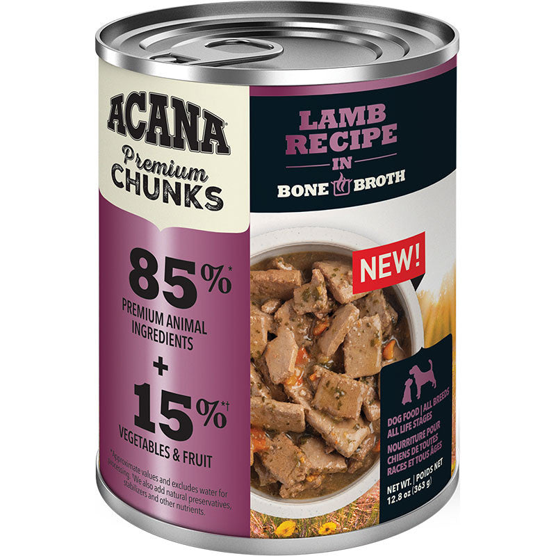 Acana Dog Grain Free Chunks Lamb 12.8oz 064992716004