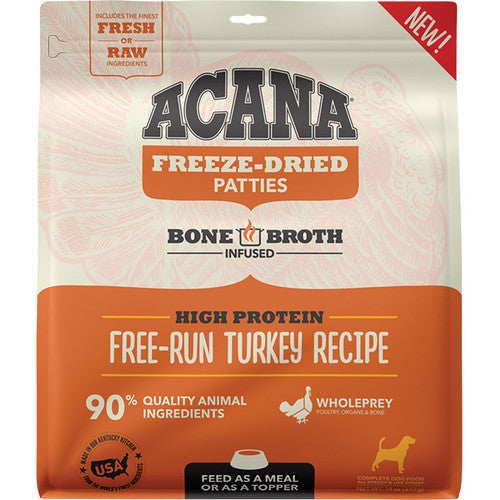 Acana Dog Grain Free Freeze Dried Patties Turkey 14oz