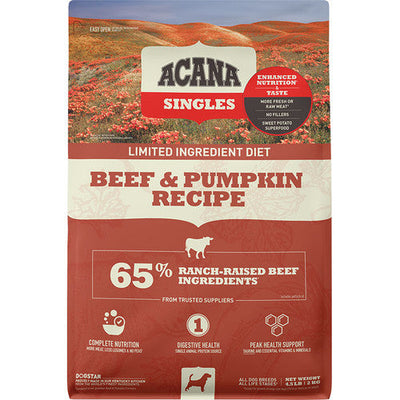 Acana Dog Grain Free Singles Beef & Pumpkin 4.5lb