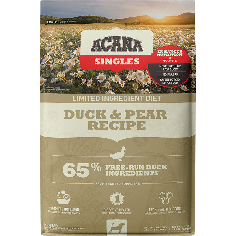 Acana Dog Grain Free Singles Duck & Pear 13lb 064992713966