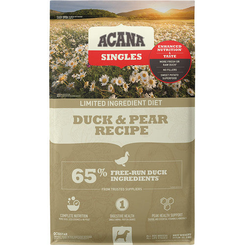 Acana Dog Grain Free Singles Duck & Pear 25lb