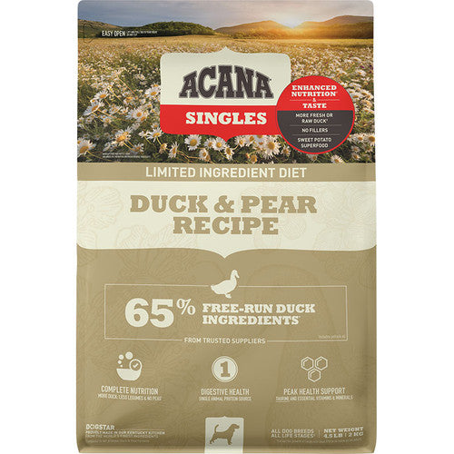 Acana Dog Grain Free Singles Duck & Pear 4.5lb