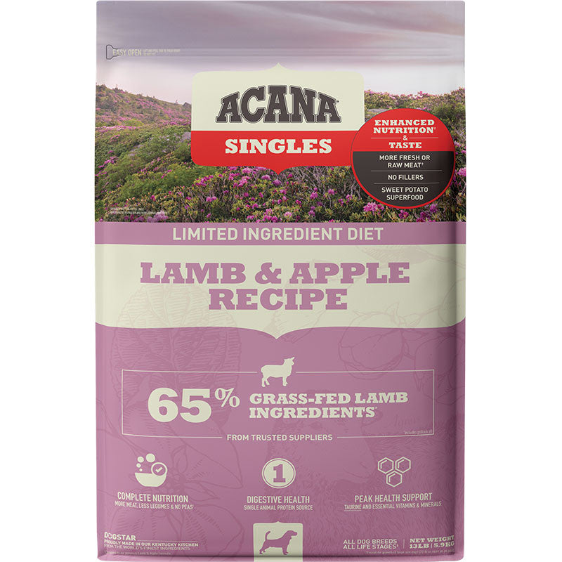 Acana Dog Grain Free Singles Lamb & Apple 13lb 064992713928