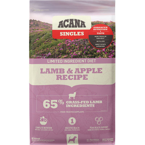 Acana Dog Grain Free Singles Lamb & Apple 25lb