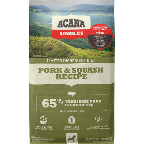 Acana Dog Grain Free Singles Pork & Squash 25lb