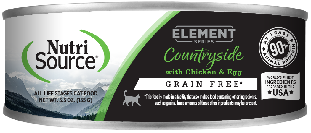 NutriSource Element Series Grain Free Canned Cat Food Countryside 12ea/5.5 oz 073893069140