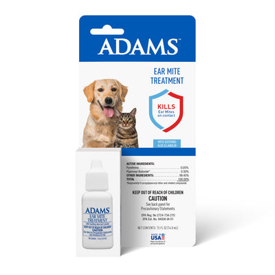 Adams Ear Mite Treatment Clear 0.5 fluid ounces