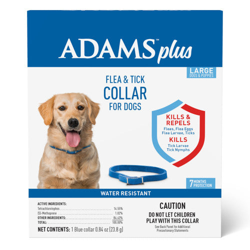 Adams Plus Flea & Tick Collar for Dogs Large - Dog