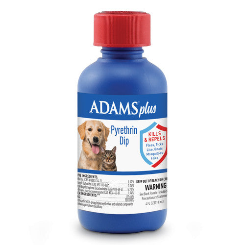 Adams Plus Pyrethrin Dip Clear 4 fluid ounces - Dog