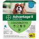 Advantage Ii Dog Medium 11 - 20lb Teal 4 Pack