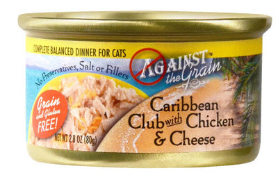 Against the Grain Caribbean Club With Chicken & Cheese Dinner Wet Cat Food 2.8oz