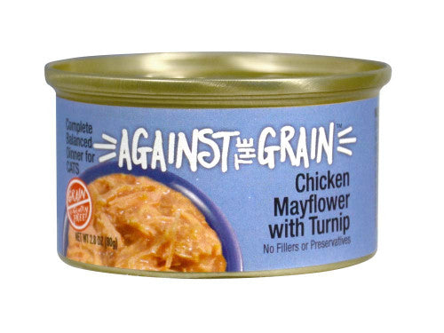 Against the Grain Chicken Mayflower With Turnip Dinner Wet Cat Food 2.8oz