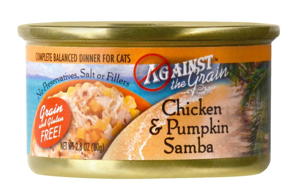 Against the Grain Chicken & Pumpkin Samba Dinner Wet Cat Food 2.8oz