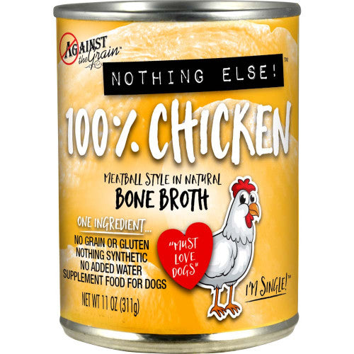Against the Grain Nothing Else 100% One Ingredient Adult Wet Dog Food Chicken 11oz
